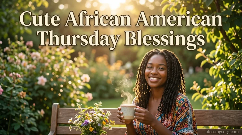 Cute African American Thursday Blessings