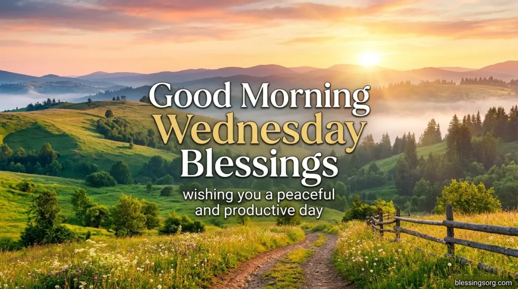 Good Morning Wednesday Blessings
