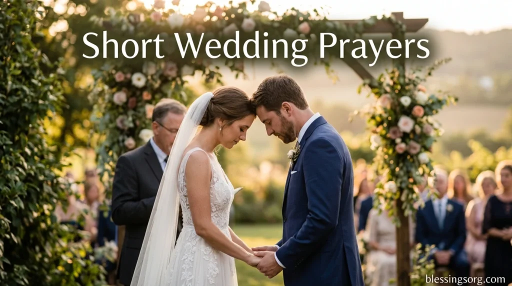 Short Wedding Prayers