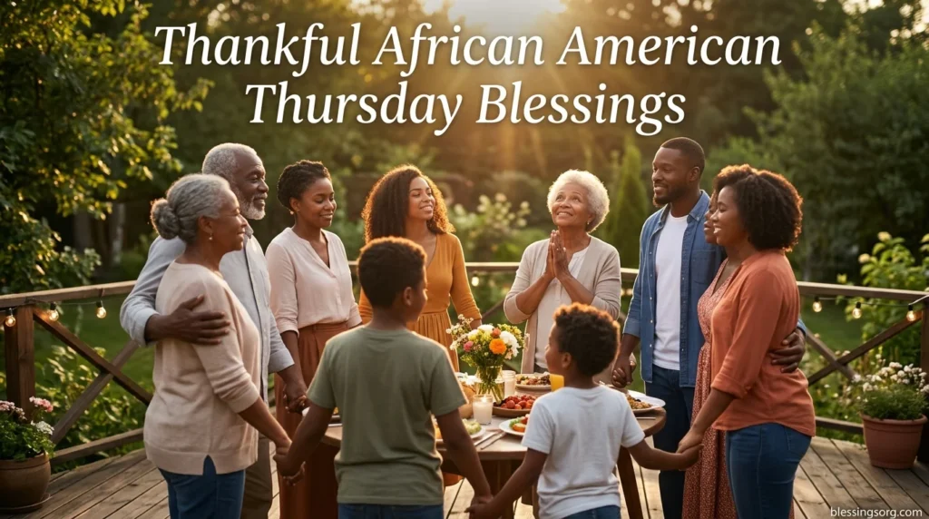 Thankful African American Thursday Blessings