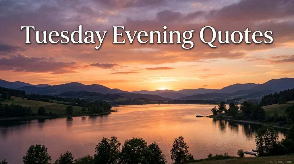 Tuesday Evening Quotes