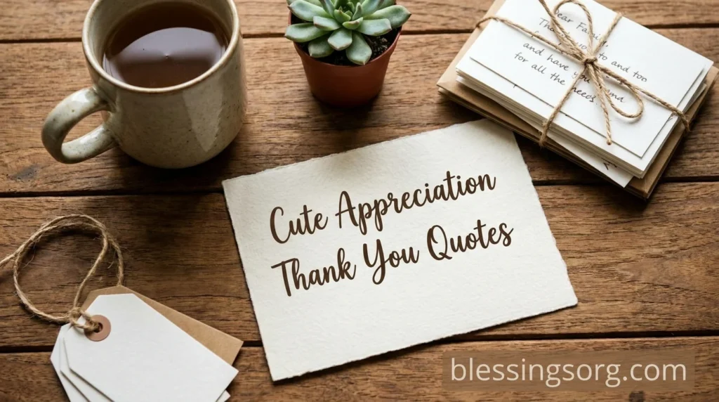 Cute Appreciation Thank You Quotes