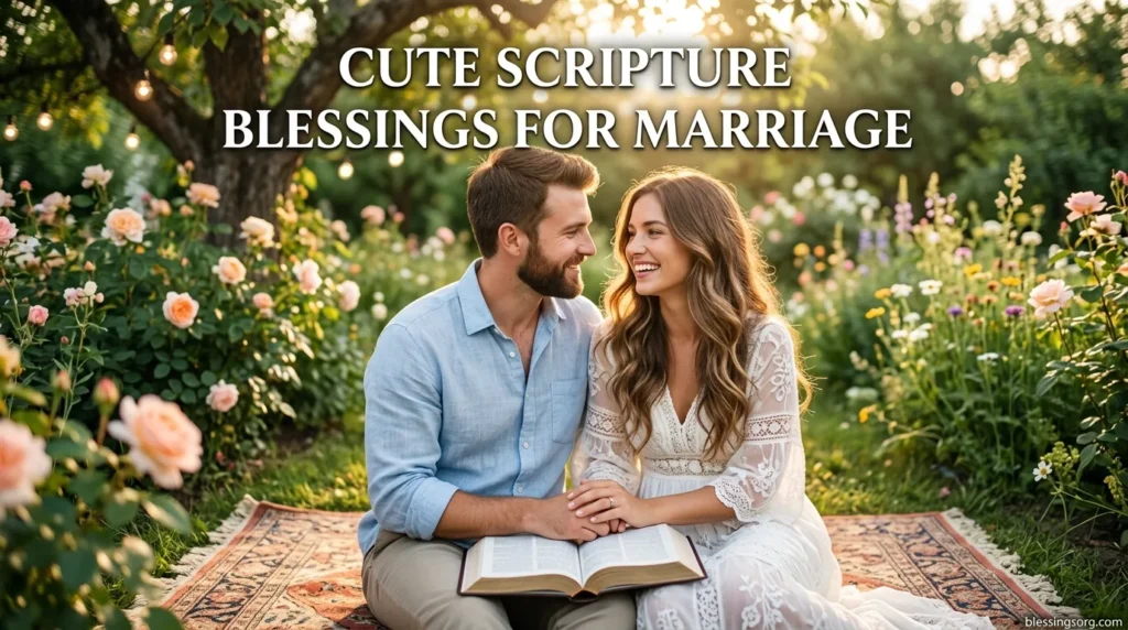 Cute Scripture Blessings for Marriage