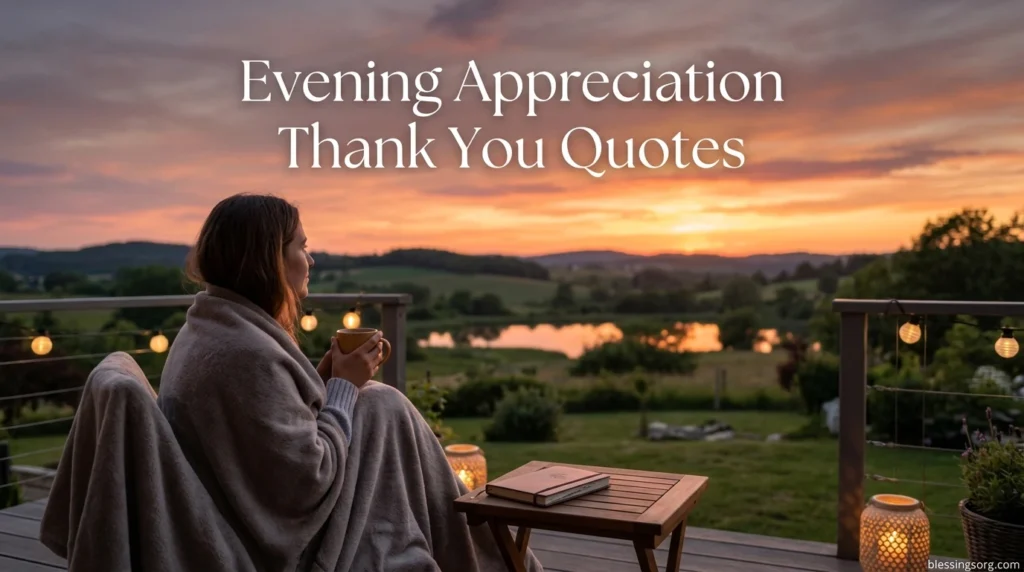 Evening Appreciation Thank You Quotes