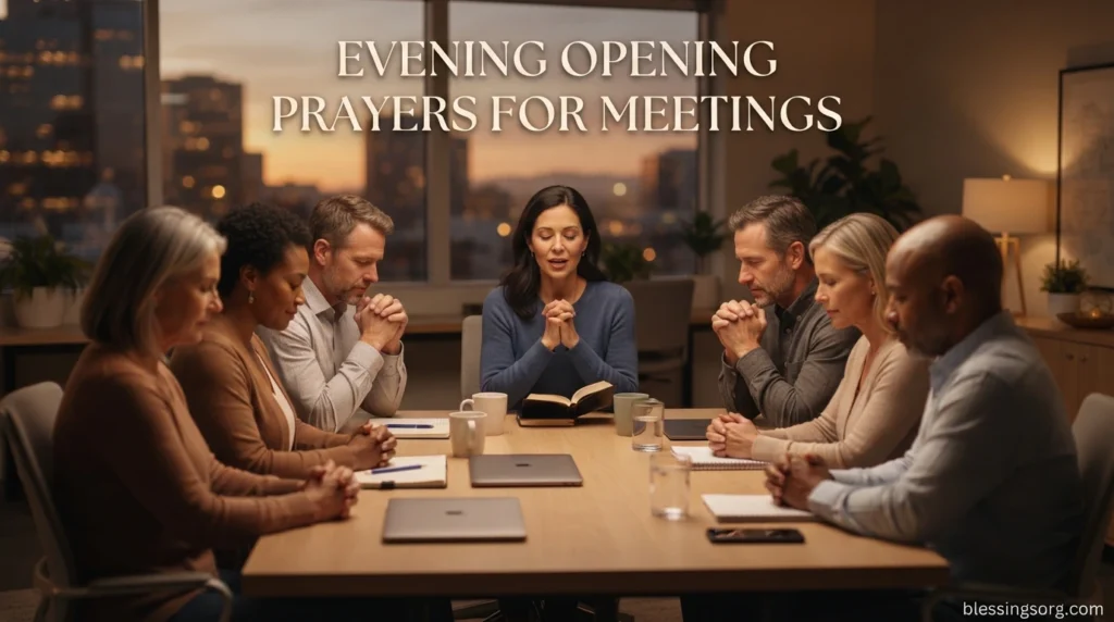 Evening Opening Prayers for Meetings