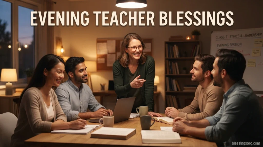 Evening Teacher Blessings