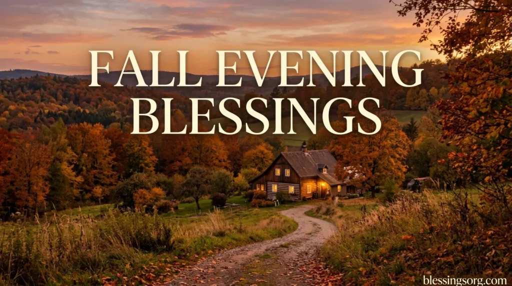 Fall Evening Blessings