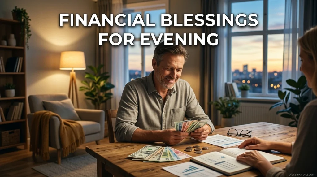 Financial Blessings for Evening