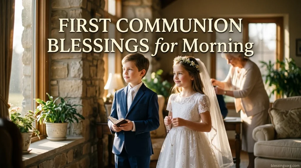 First Communion Blessings for Morning