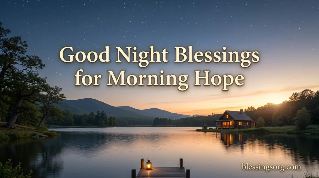 Good Night Blessings for Morning Hope
