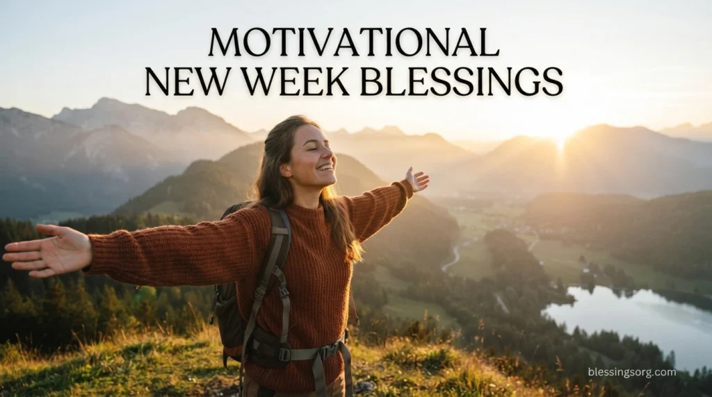 Motivational New Week Blessings