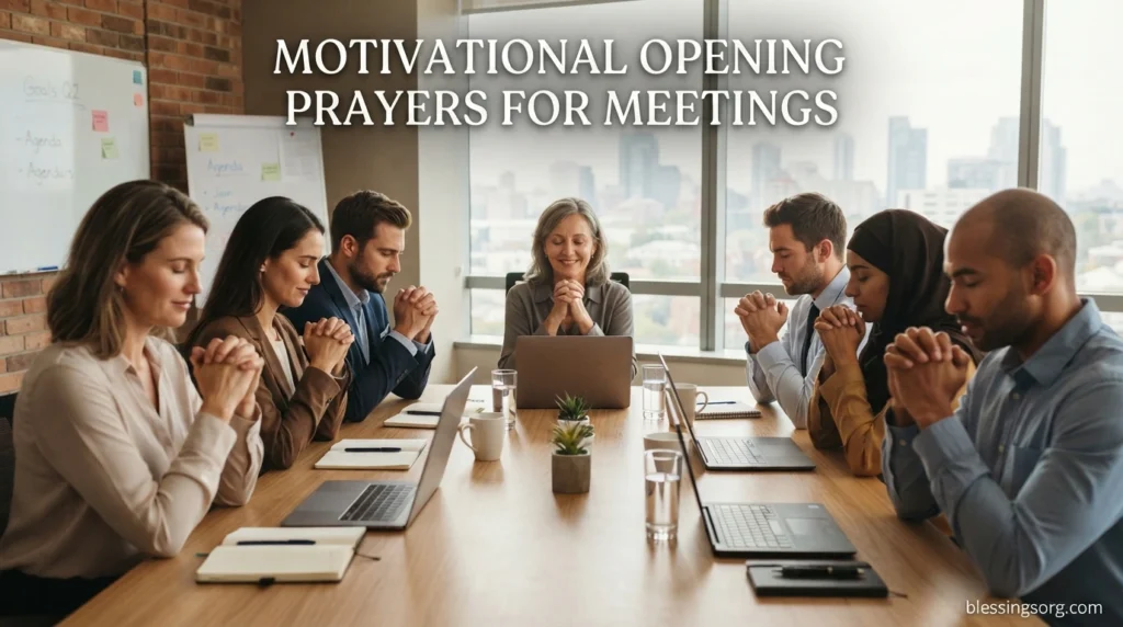 Motivational Opening Prayers for Meetings