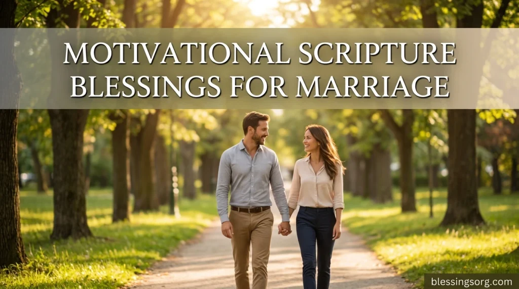 Motivational Scripture Blessings for Marriage