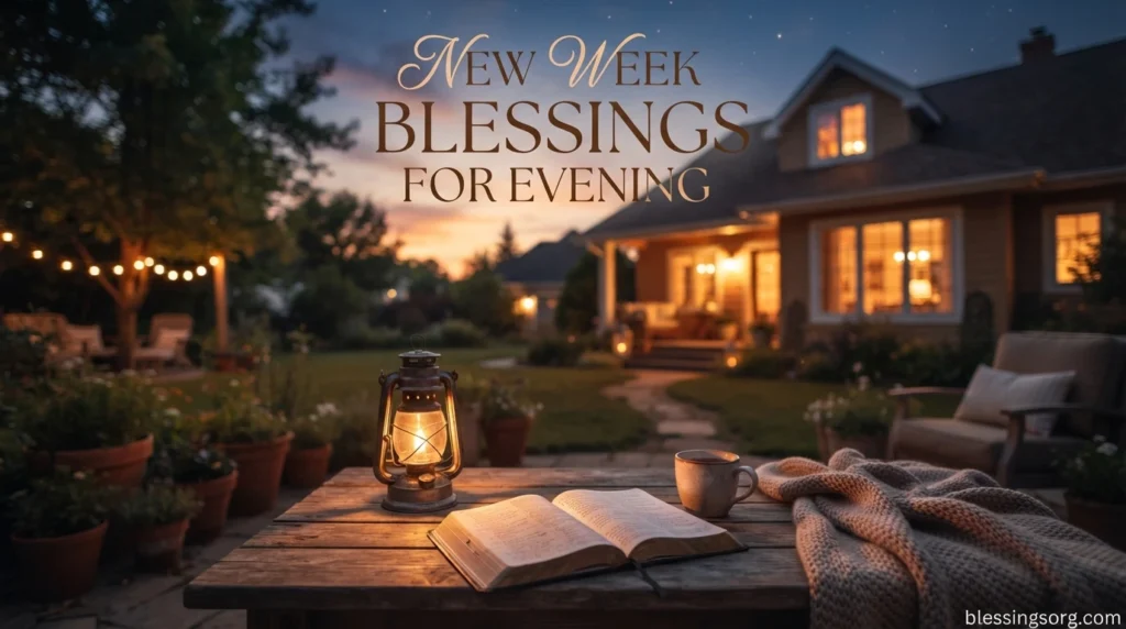 New Week Blessings for Evening