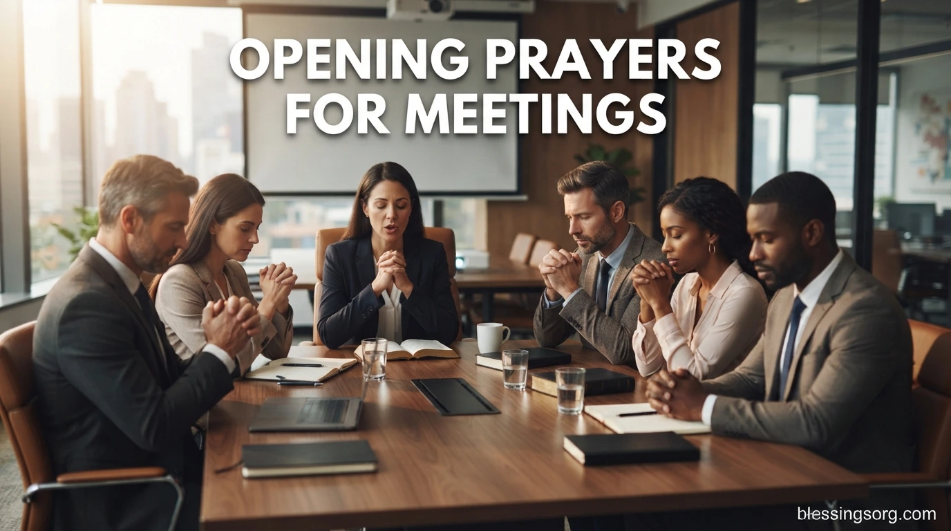 Opening Prayers for Meetings