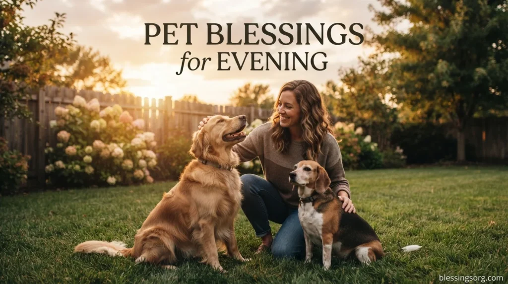 Pet Blessings for Evening