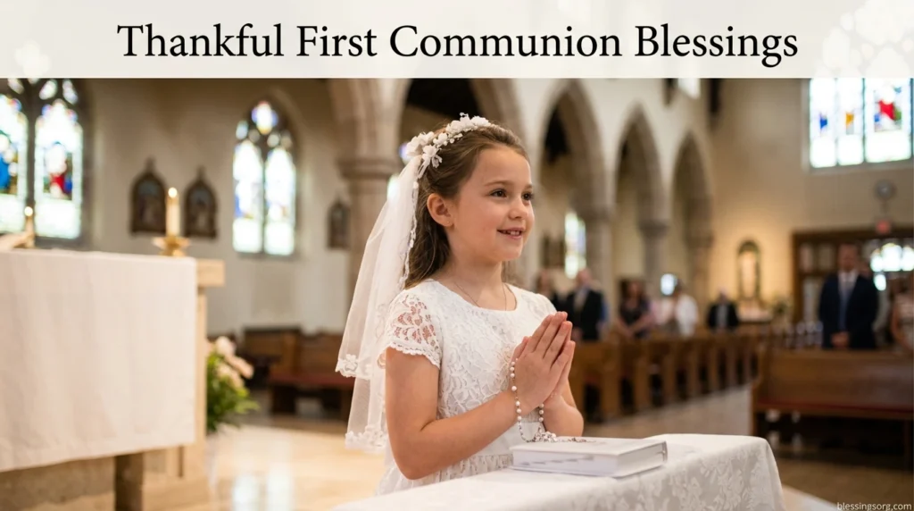 Thankful First Communion Blessings